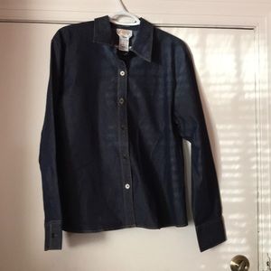 Talbots denim button up
